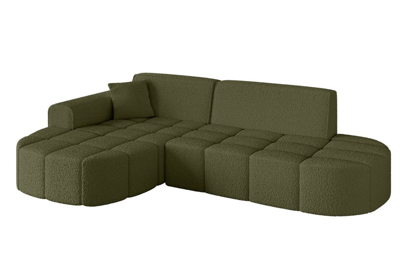 Narożnik lewostronny bez funkcji spania LIVO-L1 - 252x173x79,5 Zielony 796163