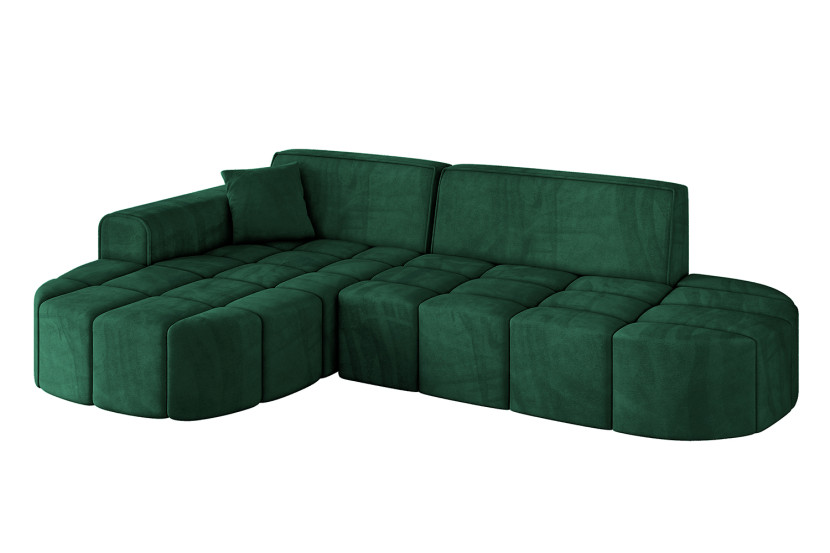 Narożnik lewostronny bez funkcji spania LIVO-L1 - 252x173x79,5 Zielony 795908