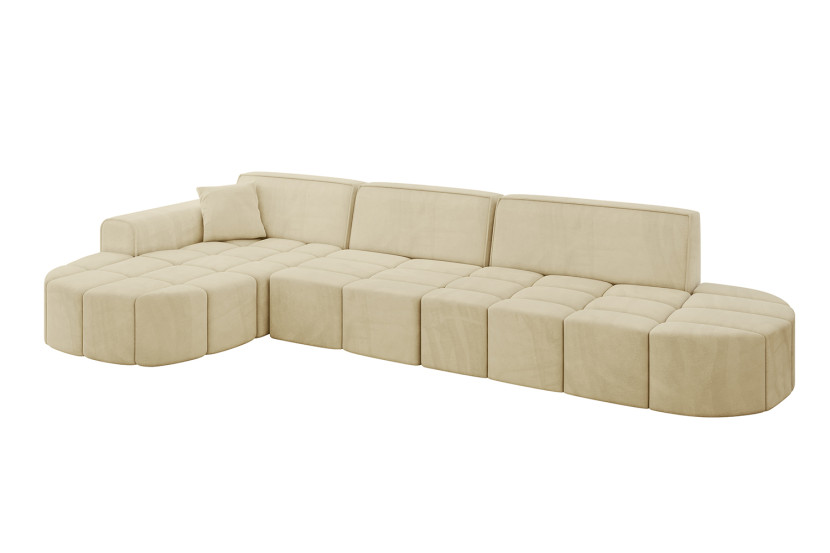 Narożnik lewostronny bez funkcji spania LIVO-L2 - 337x173x79,5 Beżowy 796086