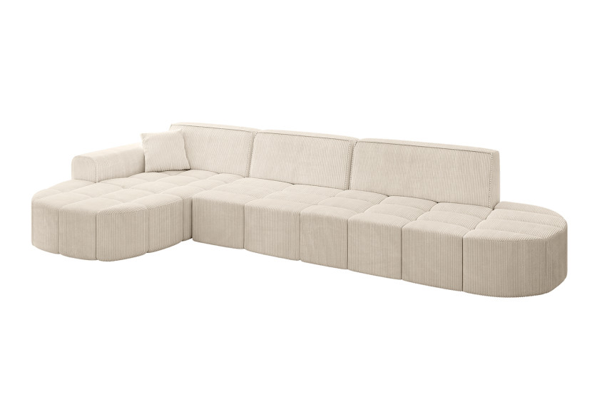 Narożnik lewostronny bez funkcji spania LIVO-L2 - 337x173x79,5 Beżowy 796102