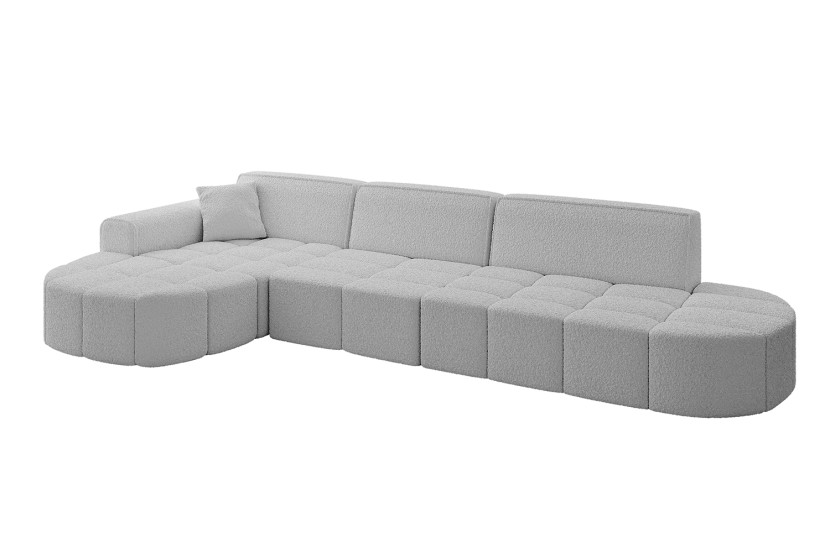 Narożnik lewostronny bez funkcji spania LIVO-L2 337x173x79,5 Jasnoszary 795941