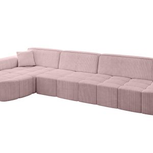 Narożnik lewostronny bez funkcji spania LIVO-L2 – 337x173x79,5 Różowy 796104 Narożnik lewostronny bez funkcji spania LIVO-L2 – 337x173x79,5 Różowy 796104