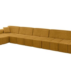 Narożnik lewostronny bez funkcji spania LIVO-L3 – 422x173x79,5 cm Żółty 795915 Narożnik lewostronny bez funkcji spania LIVO-L3 – 422x173x79,5 cm Żółty 795915