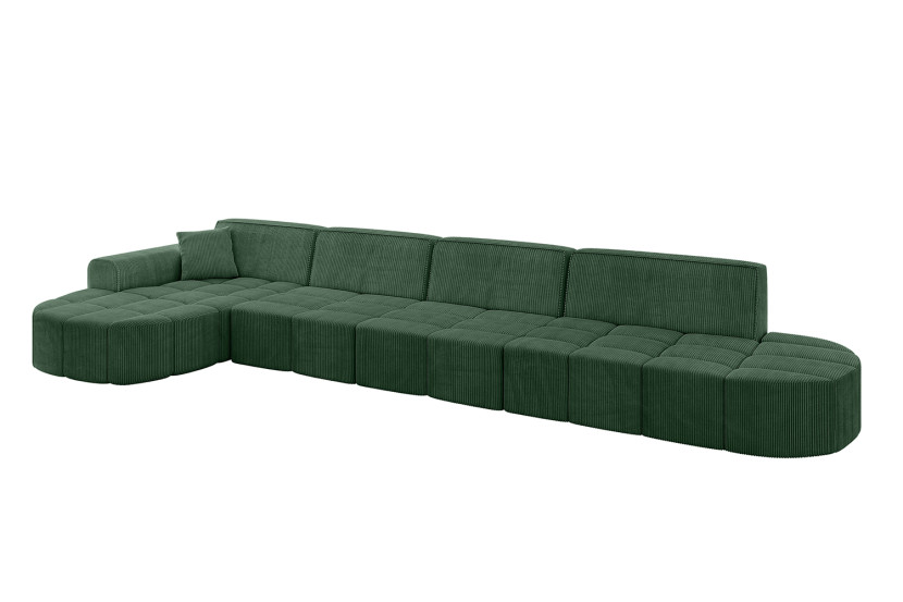 Narożnik lewostronny bez funkcji spania LIVO-L3 - 422x173x79,5 Zielony 795965