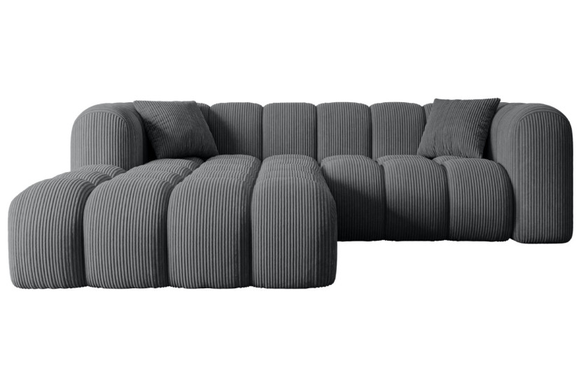 Narożnik lewostronny bez funkcji spania OLEA-L1 231x173x74 Ciemnoszary 526748