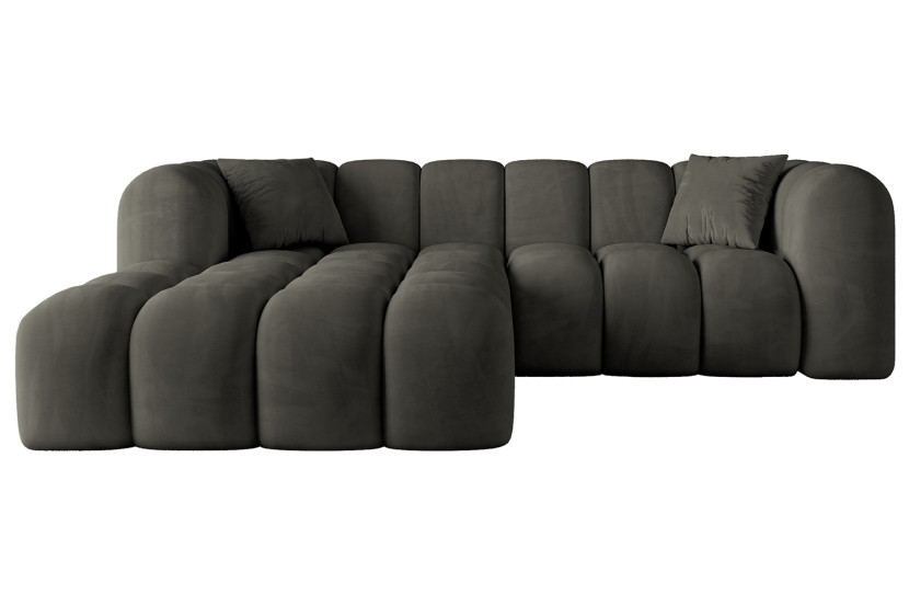 Narożnik lewostronny bez funkcji spania OLEA-L1 - 231x173x74 Czarny 801046