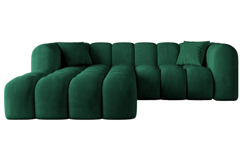 Narożnik lewostronny bez funkcji spania OLEA-L1 - 231x173x74 Zielony 801020
