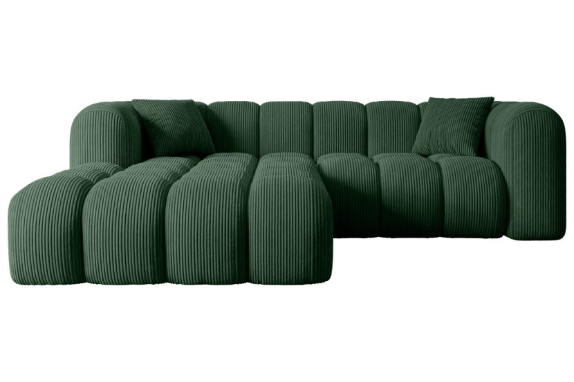 Narożnik lewostronny bez funkcji spania OLEA-L1 - 231x173x74 Zielony 526747