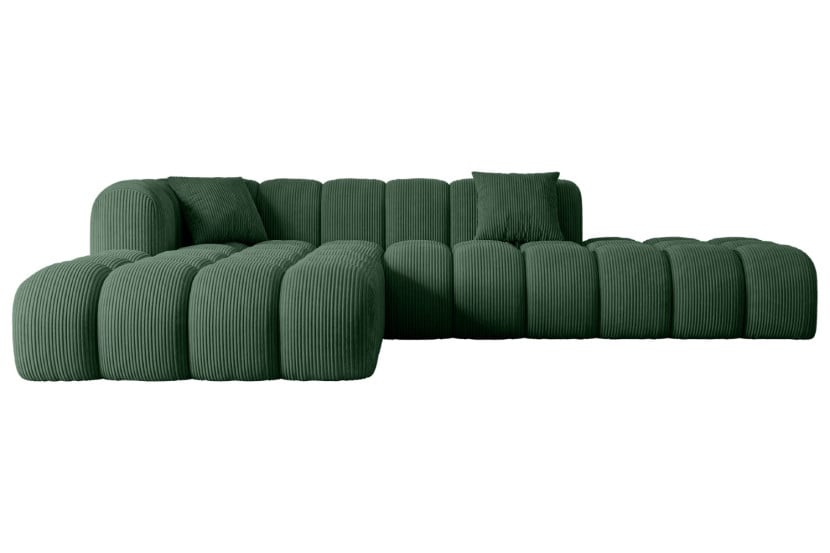 Narożnik lewostronny bez funkcji spania OLEA-L2 - 289x176x71 Zielony 525314