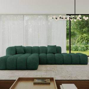 Narożnik lewostronny bez funkcji spania OLEA-L2 – 289x176x71 Zielony 801043 Narożnik lewostronny bez funkcji spania OLEA-L2 – 289x176x71 Zielony 801043