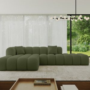 Narożnik lewostronny bez funkcji spania OLEA-L2 – 289x176x71 Zielony 525303 Narożnik lewostronny bez funkcji spania OLEA-L2 – 289x176x71 Zielony 525303