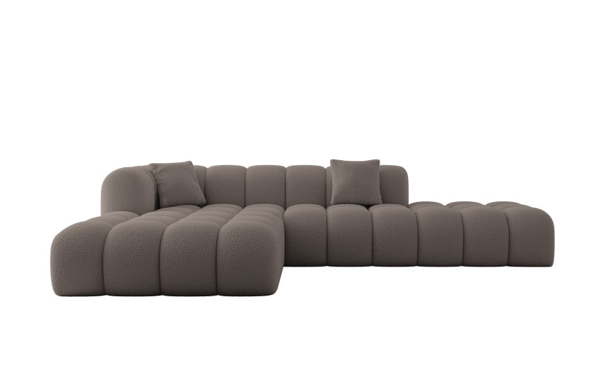 Narożnik lewostronny bez funkcji spania OLEA-L2 289x176x71cm Brązowy 1066542