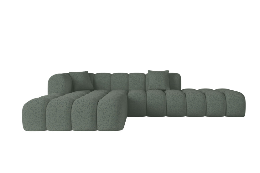 Narożnik lewostronny bez funkcji spania OLEA-L2 289x176x71cm Zielony 1066476