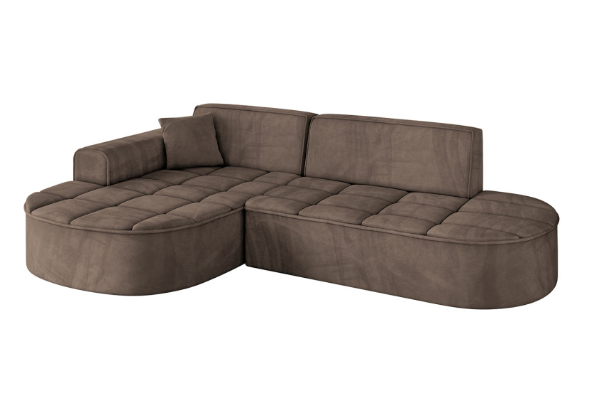 Narożnik lewostronny bez funkcji spania TARO-L1 - 243x171x79,5 Brązowy 800278