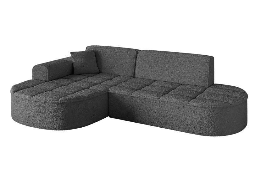 Narożnik lewostronny bez funkcji spania TARO-L1 - 243x171x79,5 cm Szary 800218