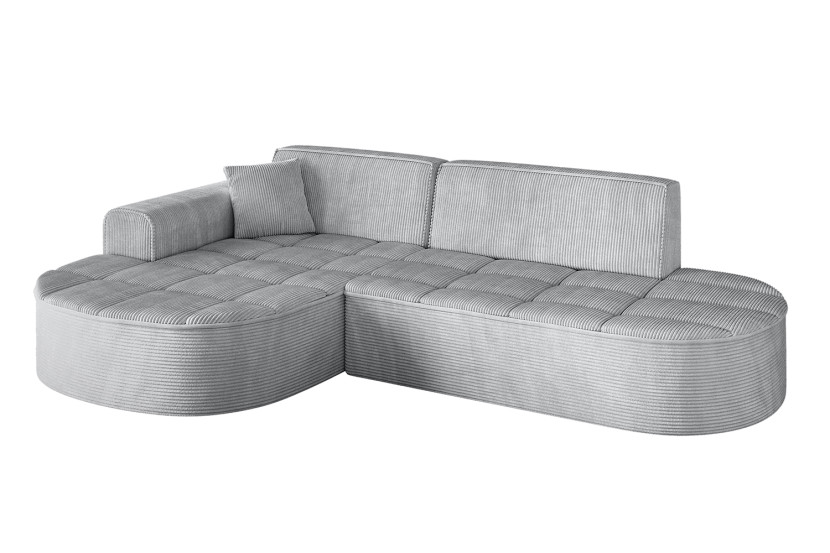 Narożnik lewostronny bez funkcji spania TARO-L1 - 243x171x79,5 cm Szary 800279