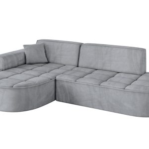 Narożnik lewostronny bez funkcji spania TARO-L1 – 243x171x79,5 cm Szary 800191