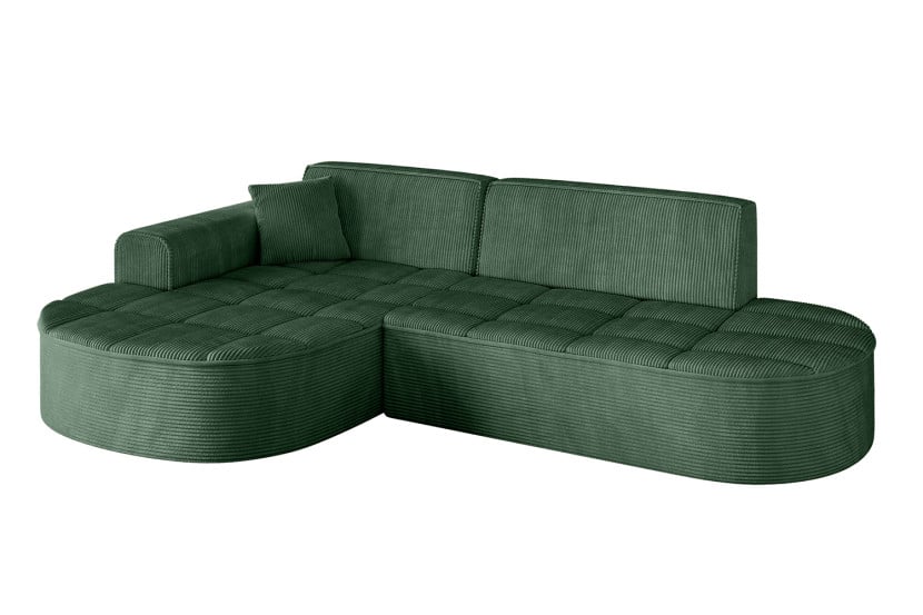Narożnik lewostronny bez funkcji spania TARO-L1 - 243x171x79,5 Zielony 800280