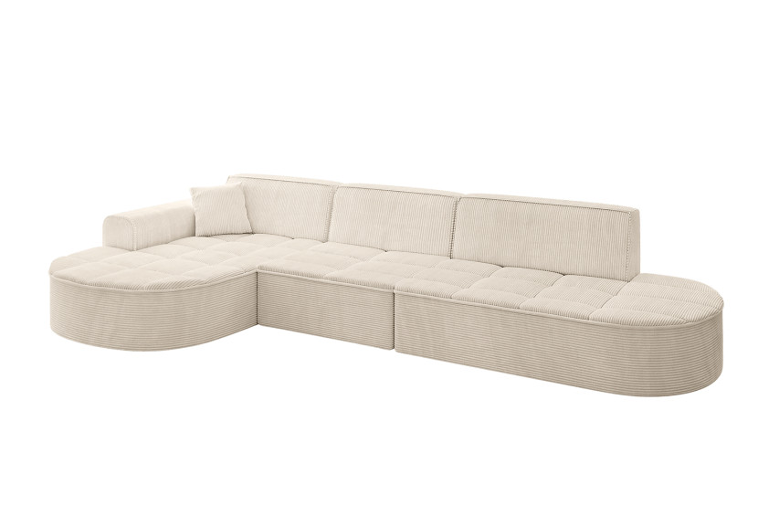 Narożnik lewostronny bez funkcji spania TARO-L2 - 328x171x79,5 Beżowy 800286