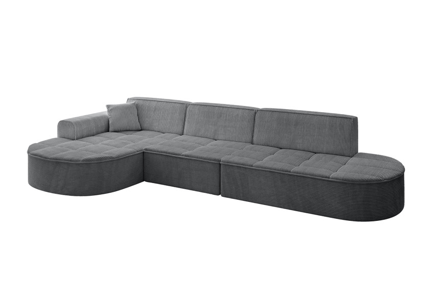 Narożnik lewostronny bez funkcji spania TARO-L2 328x171x79,5 Ciemnoszary 800180
