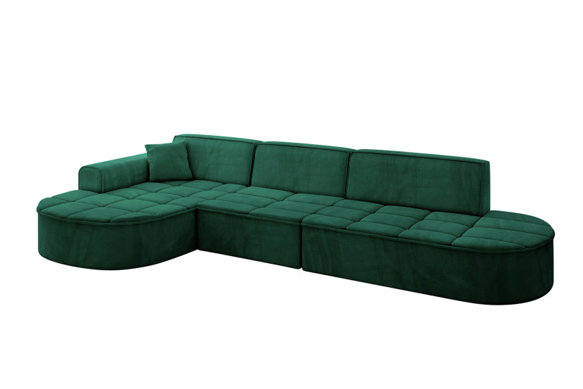 Narożnik lewostronny bez funkcji spania TARO-L2 - 328x171x79,5 Zielony 800281