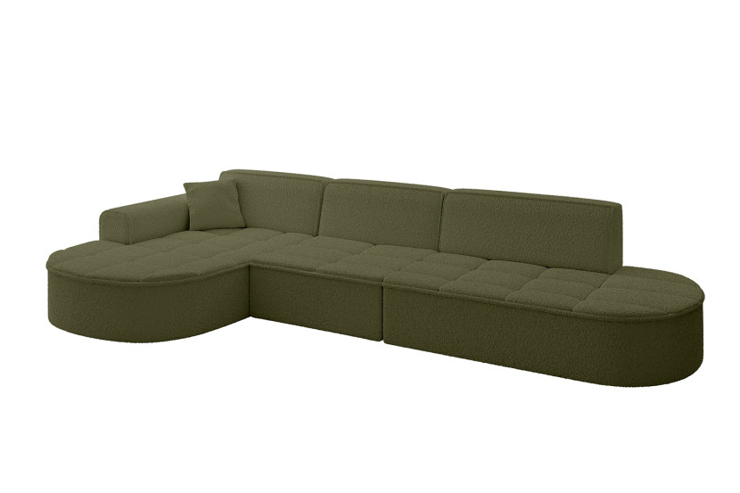 Narożnik lewostronny bez funkcji spania TARO-L2 - 328x171x79,5 Zielony 800211