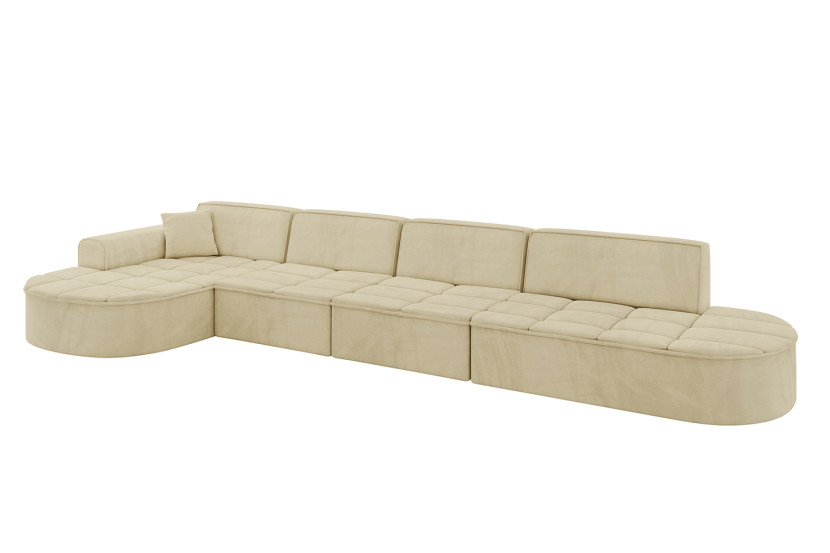 Narożnik lewostronny bez funkcji spania TARO-L3 - 413x171x79,5 Beżowy 800263