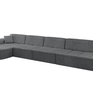 Narożnik lewostronny bez funkcji spania TARO-L3 413x171x79,5 Ciemnoszary 800175