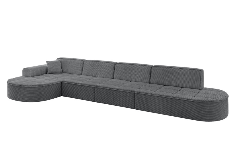 Narożnik lewostronny bez funkcji spania TARO-L3 413x171x79,5 Ciemnoszary 800175
