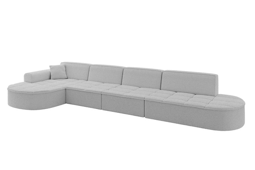 Narożnik lewostronny bez funkcji spania TARO-L3 413x171x79,5 Jasny szary 800283