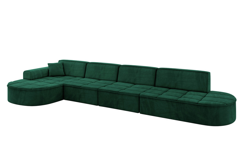 Narożnik lewostronny bez funkcji spania TARO-L3 - 413x171x79,5 Zielony 800185