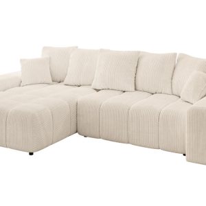Narożnik lewostronny ENIL-L – 297x189x68 cm Beżowy 853916
