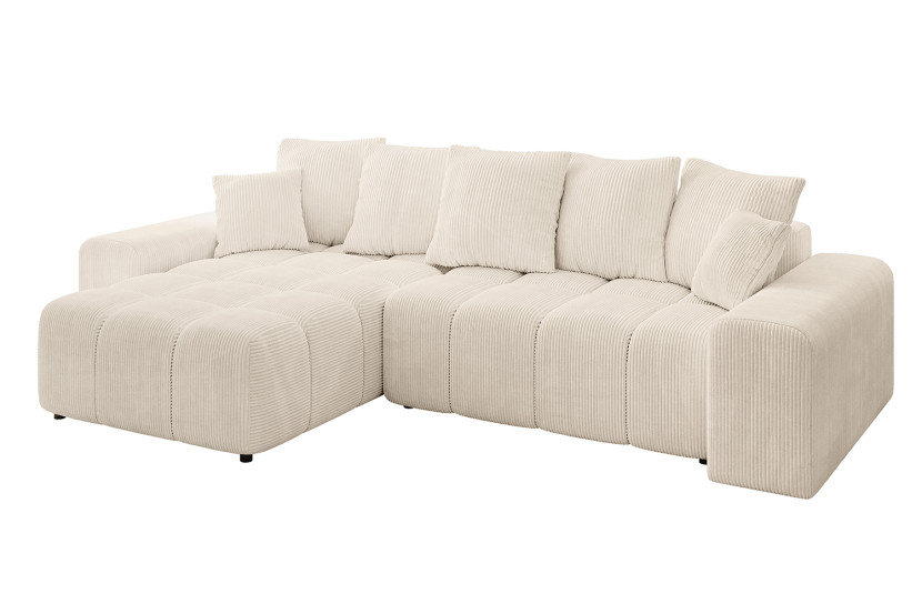 Narożnik lewostronny ENIL-L - 297x189x68 cm Beżowy 853916