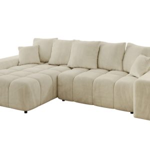Narożnik lewostronny ENIL-L – 297x189x68 cm Beżowy 853799