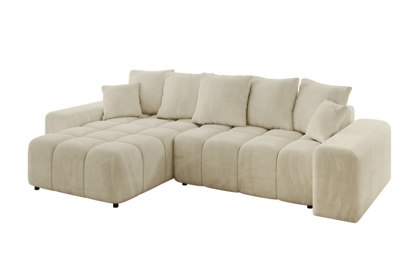 Narożnik lewostronny ENIL-L - 297x189x68 cm Beżowy 853799