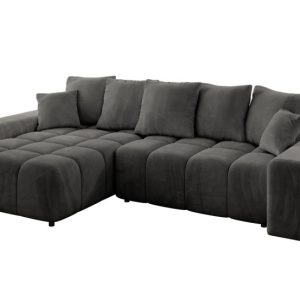 Narożnik lewostronny ENIL-L – 297x189x68 cm Ciemny szary 853863