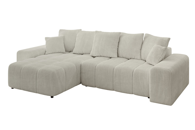 Narożnik lewostronny ENIL-L - 297x189x68 cm Kremowy 853924