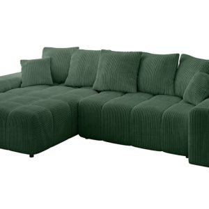 Narożnik lewostronny ENIL-L – 297x189x68 cm Zielony 853827