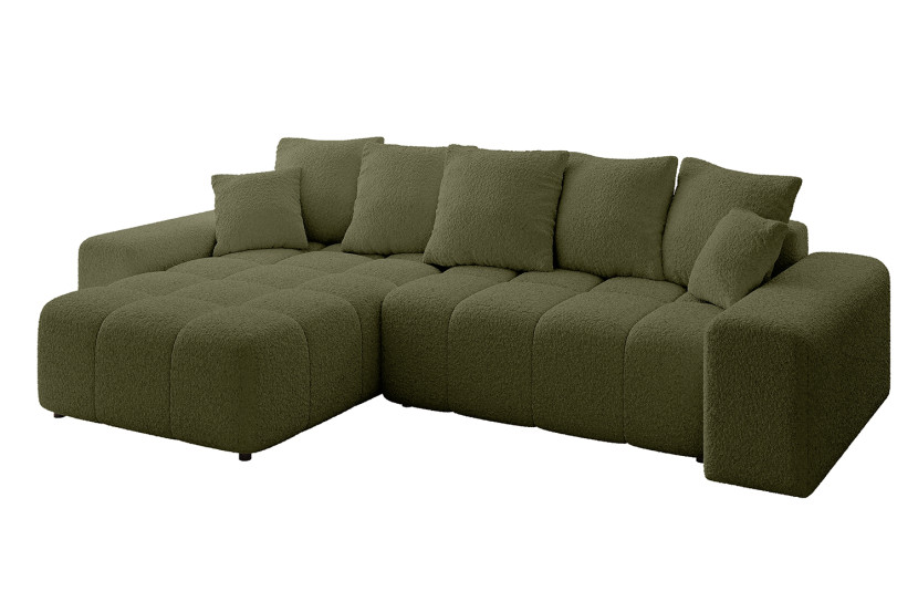 Narożnik lewostronny ENIL-L - 297x189x68 cm Zielony 853802