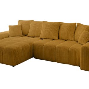 Narożnik lewostronny ENIL-L – 297x189x68 cm Żółty 853867 Narożnik lewostronny ENIL-L – 297x189x68 cm Żółty 853867