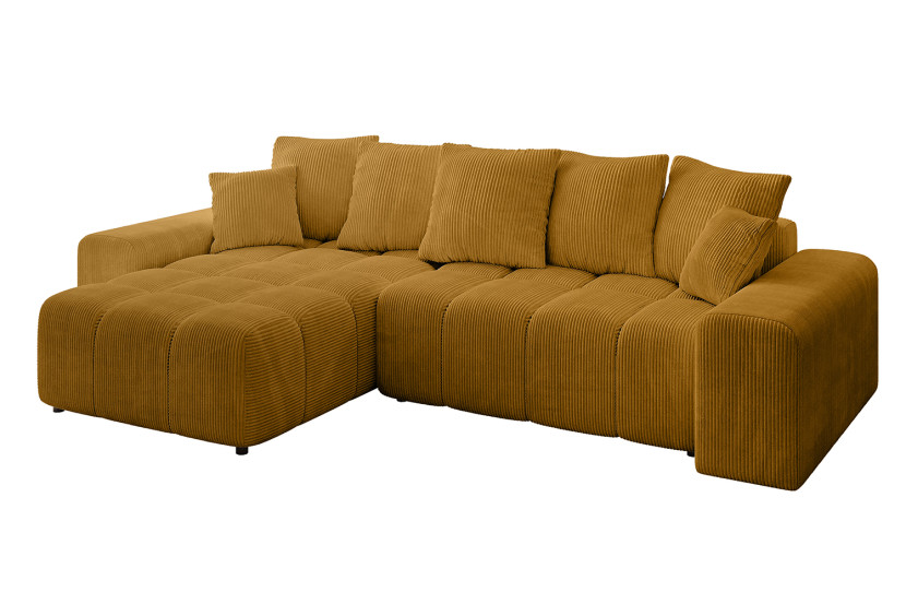 Narożnik lewostronny ENIL-L - 297x189x68 cm Żółty 853867
