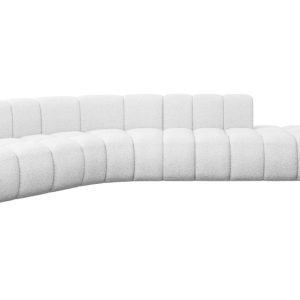 Narożnik lewostronny modułowy Brilo-L1 – 380x174x70 cm Biały 758192 Narożnik lewostronny modułowy Brilo-L1 – 380x174x70 cm Biały 758192