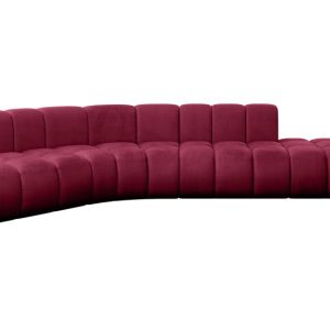 Narożnik lewostronny modułowy Brilo-L1 – 380x174x70 cm Bordowy 758748 Narożnik lewostronny modułowy Brilo-L1 – 380x174x70 cm Bordowy 758748