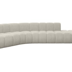 Narożnik lewostronny modułowy Brilo-L1 – 380x174x70 cm Kremowy 758237 Narożnik lewostronny modułowy Brilo-L1 – 380x174x70 cm Kremowy 758237