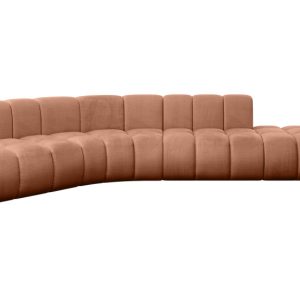 Narożnik lewostronny modułowy Brilo-L1 – 380x174x70 cm Morelowy 758174 Narożnik lewostronny modułowy Brilo-L1 – 380x174x70 cm Morelowy 758174