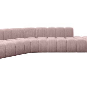 Narożnik lewostronny modułowy Brilo-L1 – 380x174x70 cm Różowy 758891 Narożnik lewostronny modułowy Brilo-L1 – 380x174x70 cm Różowy 758891