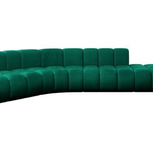 Narożnik lewostronny modułowy Brilo-L1 – 380x174x70 cm Zielony 758720