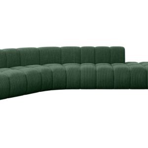Narożnik lewostronny modułowy Brilo-L1 – 380x174x70 cm Zielony 758789
