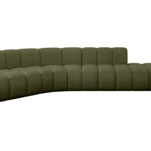 Narożnik lewostronny modułowy Brilo-L1 – 380x174x70 cm Zielony 758587