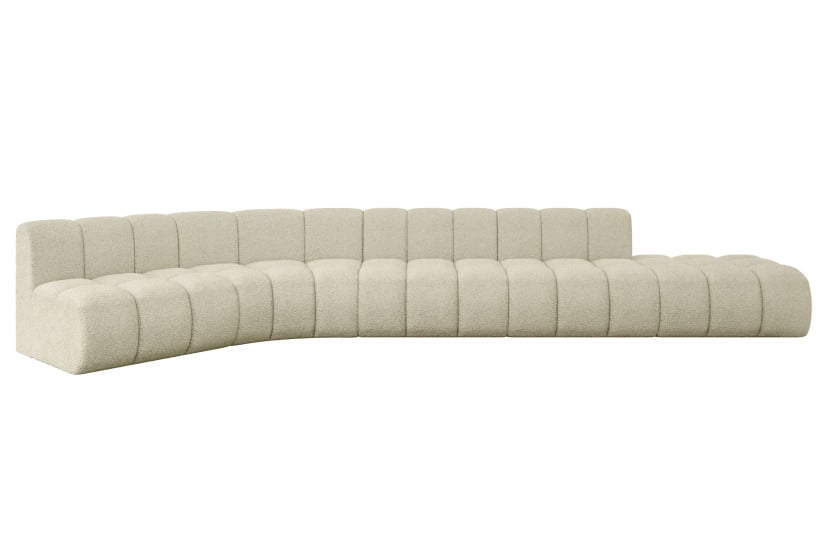 Narożnik lewostronny modułowy Brilo-L2 - 471x174x70 cm Beżowy 758184